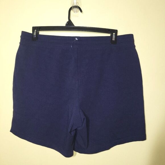 Talbots Navy Blue Pima Lounge Shorts 1X - Picture 3 of 9